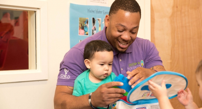 Little Sprouts - Child care male teacher